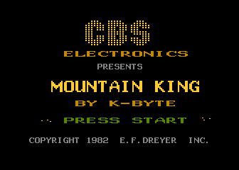 Mountain King screenshot 3 for Atari 5200